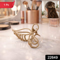 Elegant bow-shaped matte hair claw clip for women