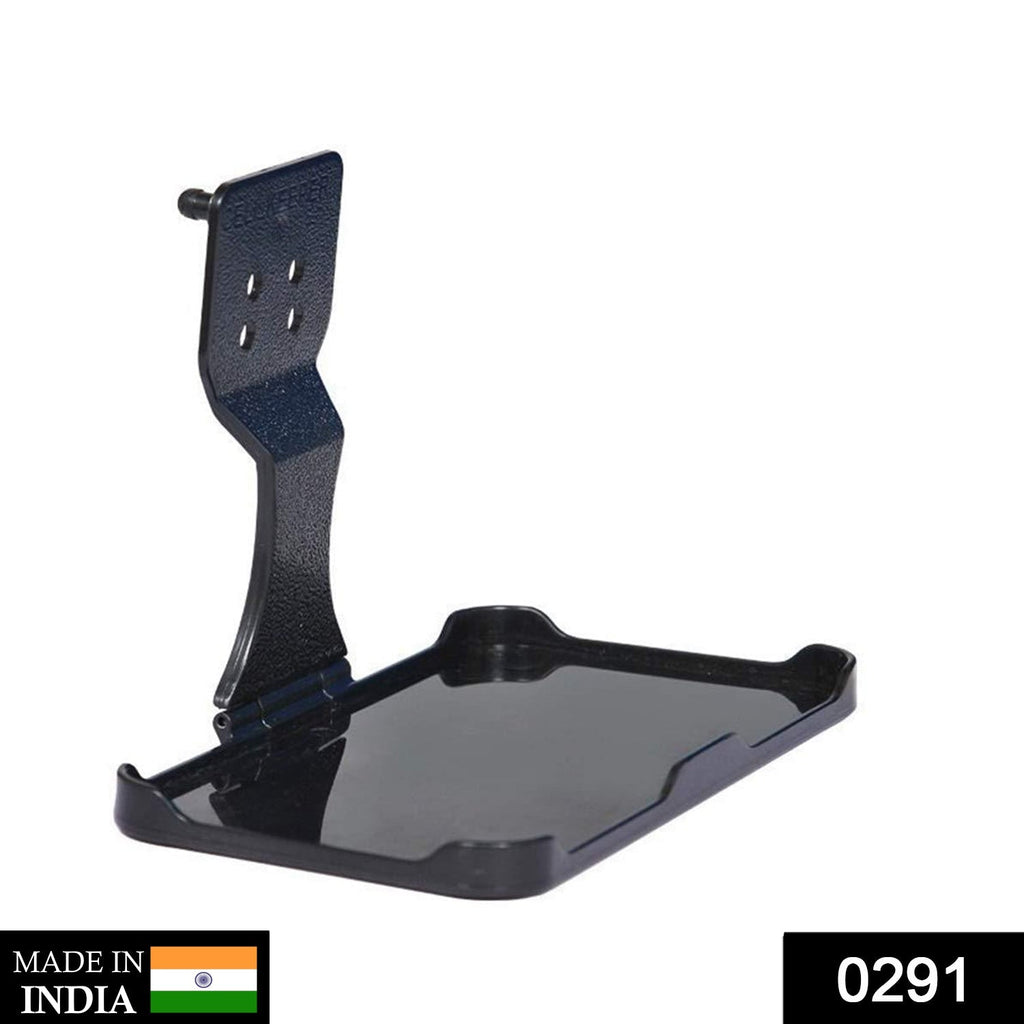 Side view of the PHOBIA wall phone holder, showing its compact, foldable design.