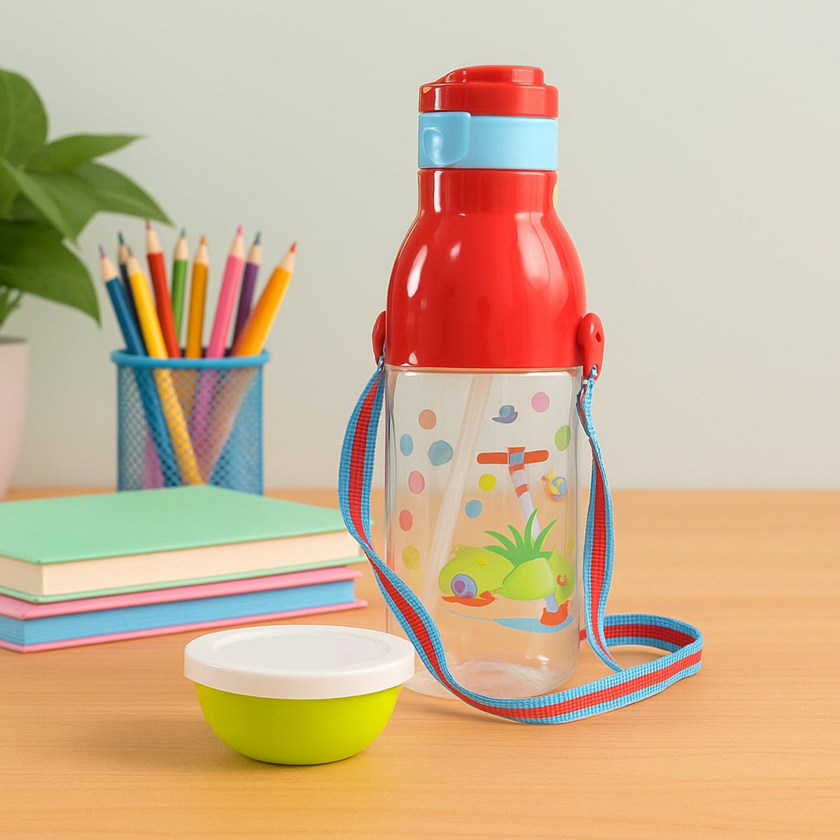Person holding the lightweight 900ml BPA-free water bottle.