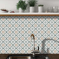 Stylish Peel and Stick Floor Tiles installed in a modern kitchen.