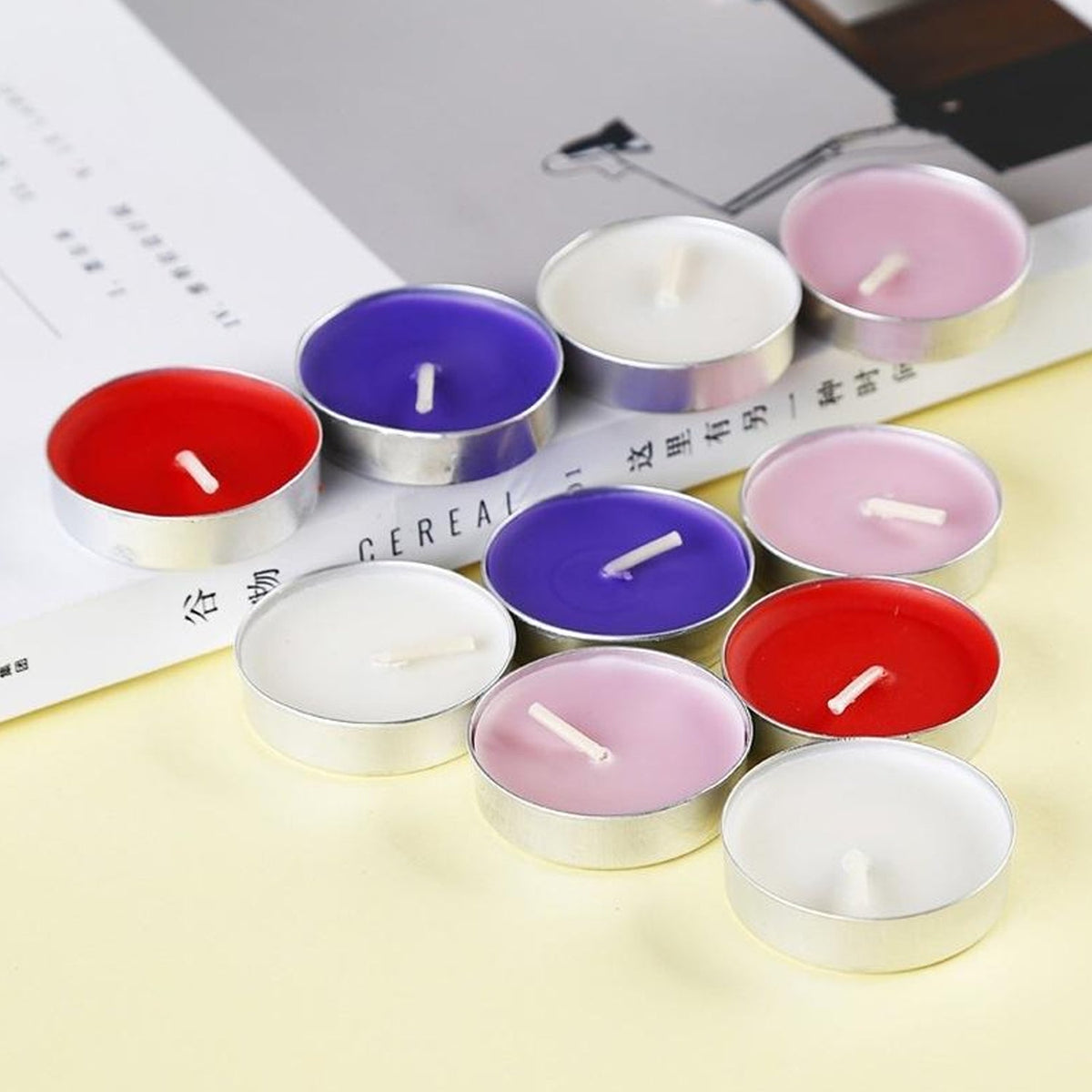 Variety of decorative candles, perfect for enhancing home ambiance.