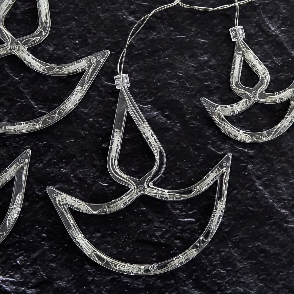 Versatile Diya Curtain String Lights used for general festive home decoration.