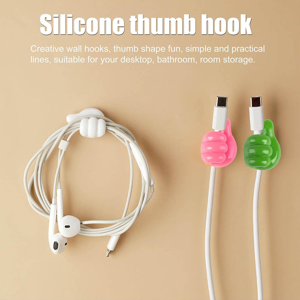 WipeTech cord holder clips securing cables on a desk and in a car.