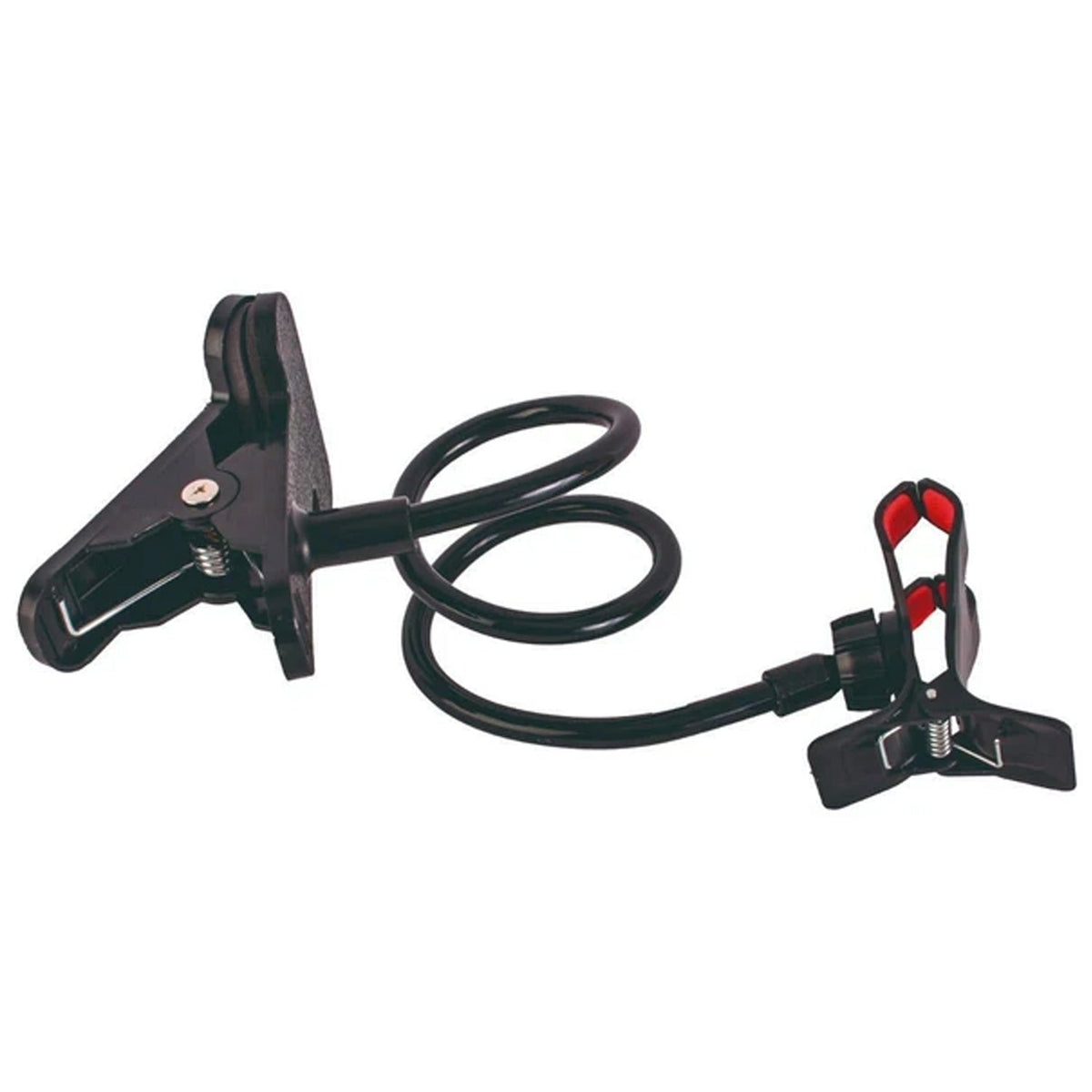 Versatile flexible phone stand, demonstrating full 360-degree rotation.
