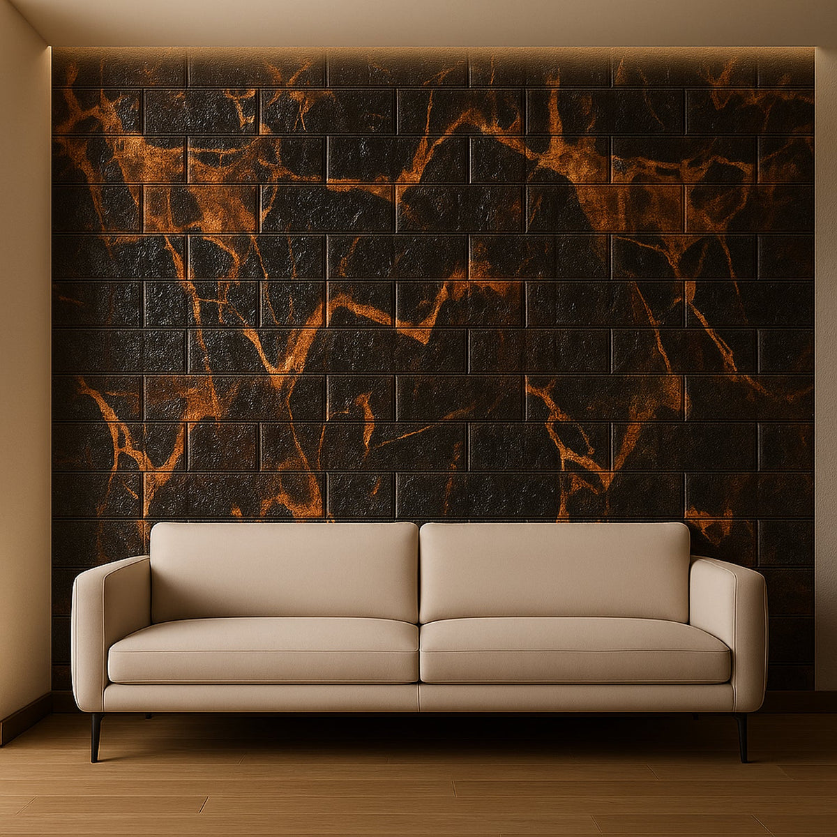 Soft PE foam wall panels providing sound insulation and child-safe cushioning