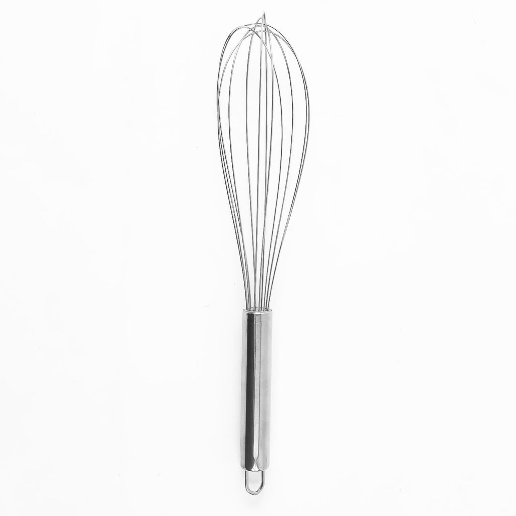 Professional large stainless steel cooking whisk designed for heavy-duty tasks