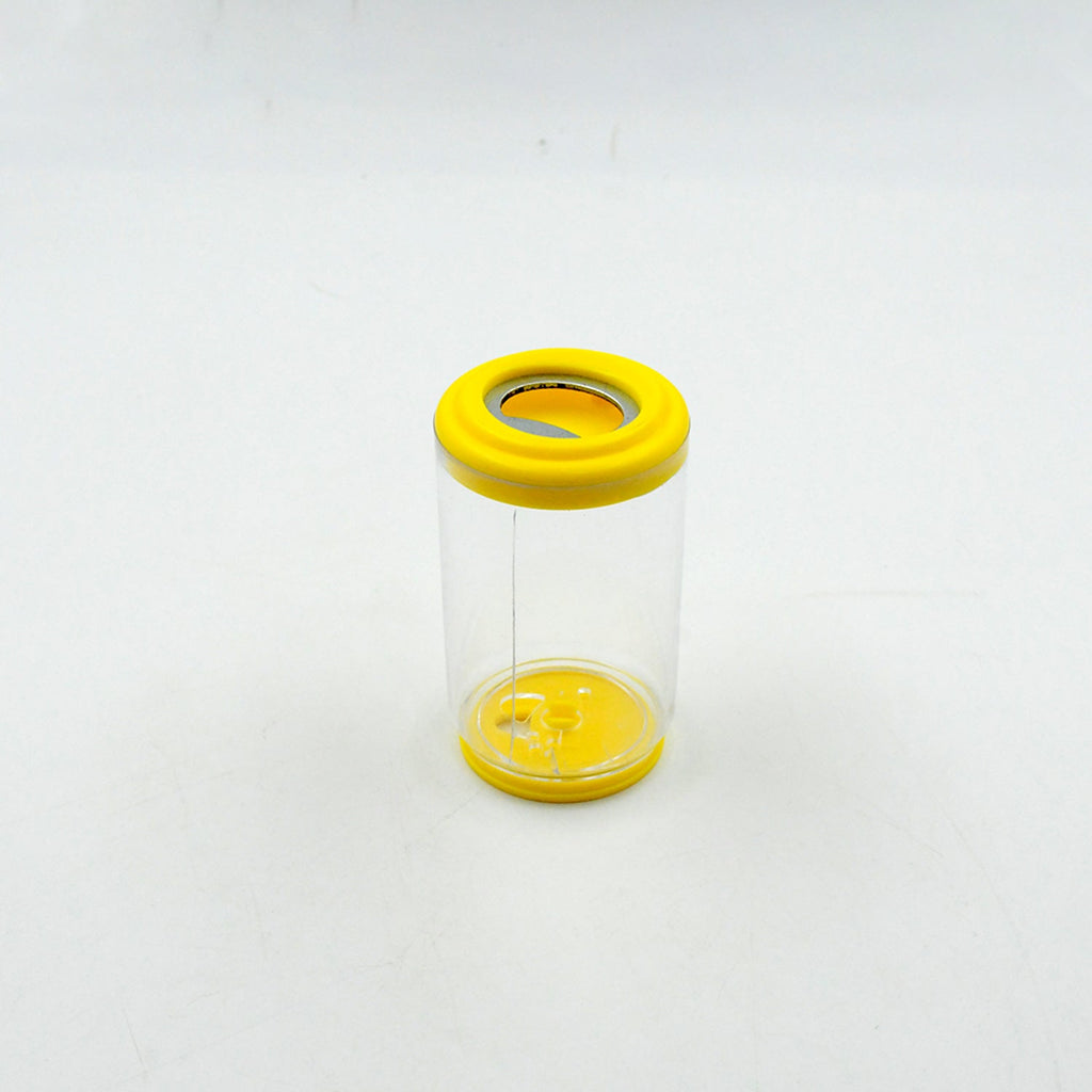 A practical salt dispenser bottle showing its easy-refill wide mouth and transparent glass body.