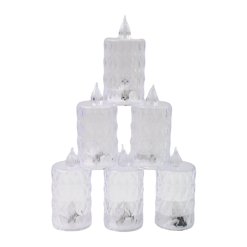 Elegant LED flameless candle set with realistic flickering light