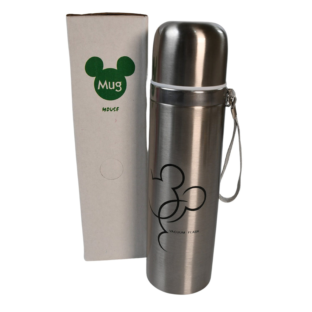 Stylish and durable 500ml stainless steel water bottle, ideal for travel.