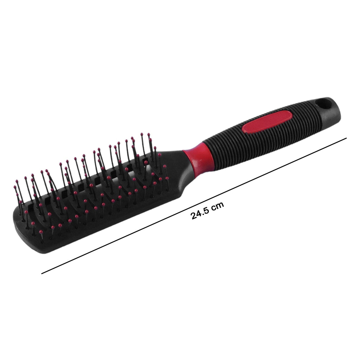 Stylish, gentle detangling comb with soft bristles