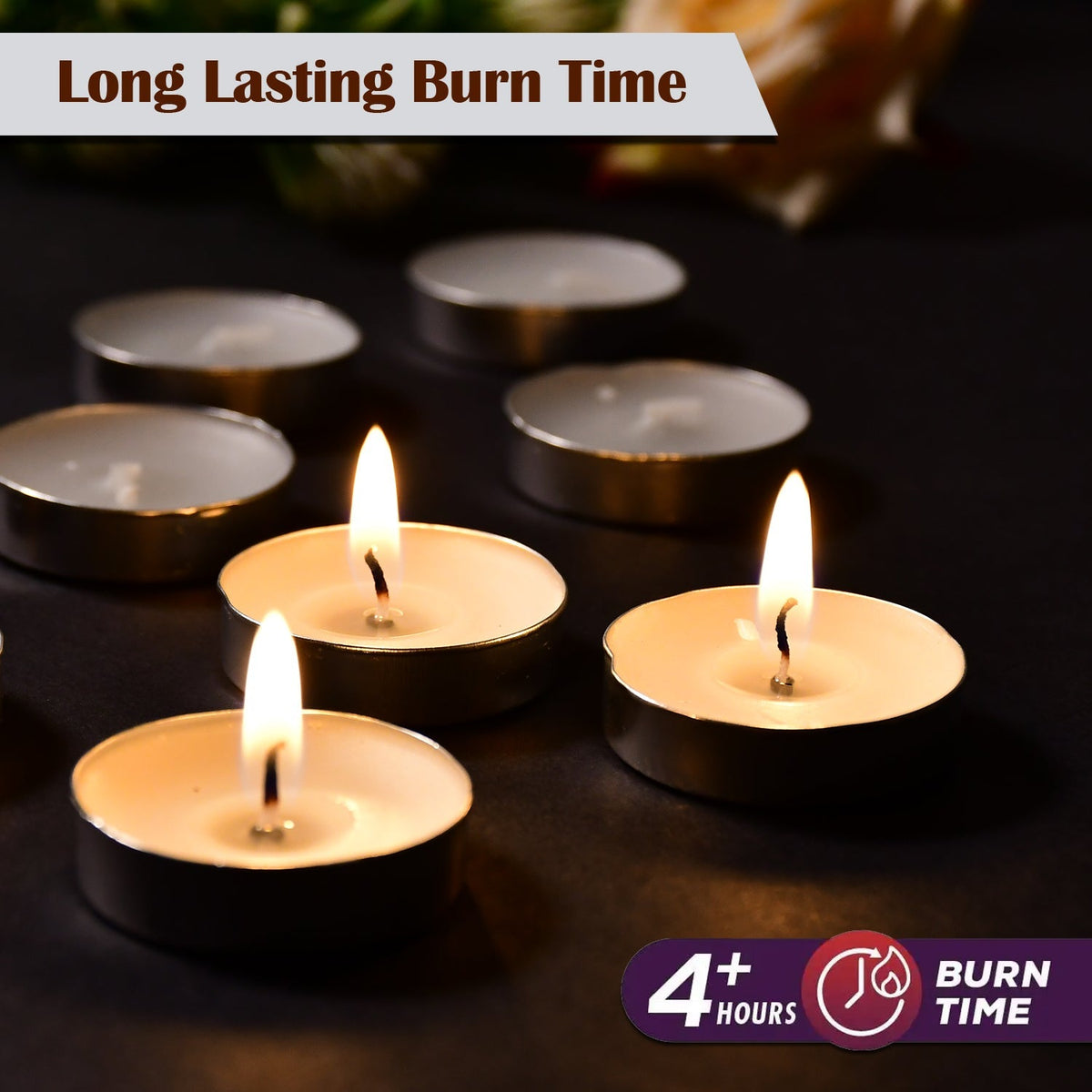 Group of decorative candles in multiple hues, ready to illuminate celebrations and gatherings.