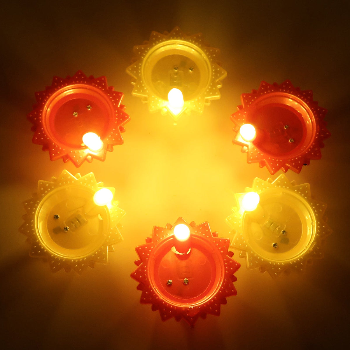 Easy automatic on/off water sensor LED diya with vibrant colors