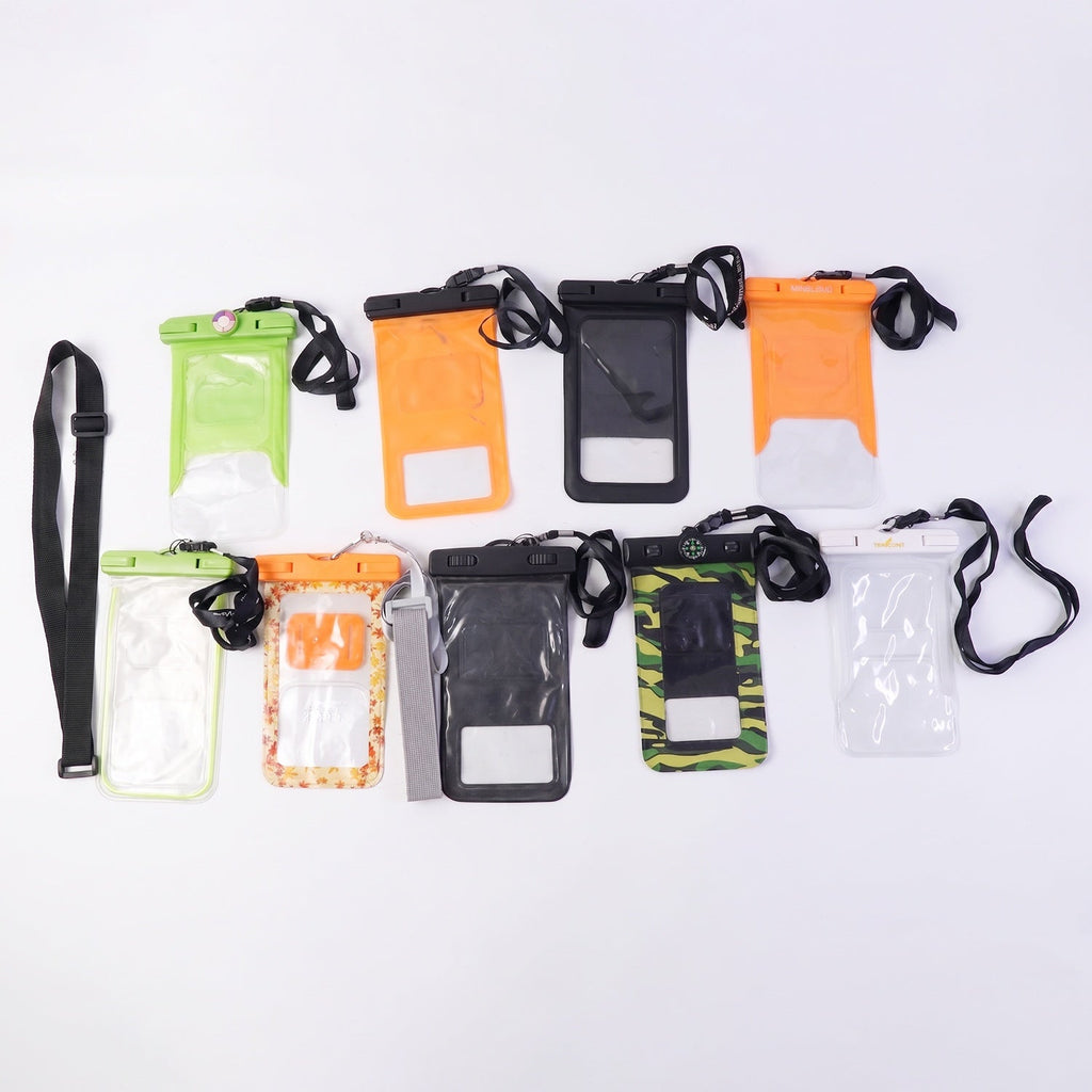 Size dimensions of waterproof phone pouch