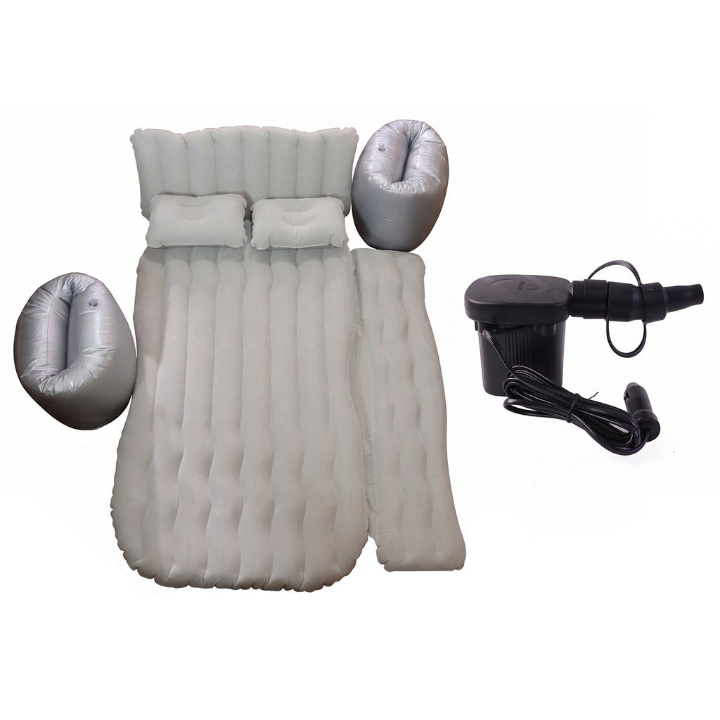SUV sleeping cushion with portable air mattress set