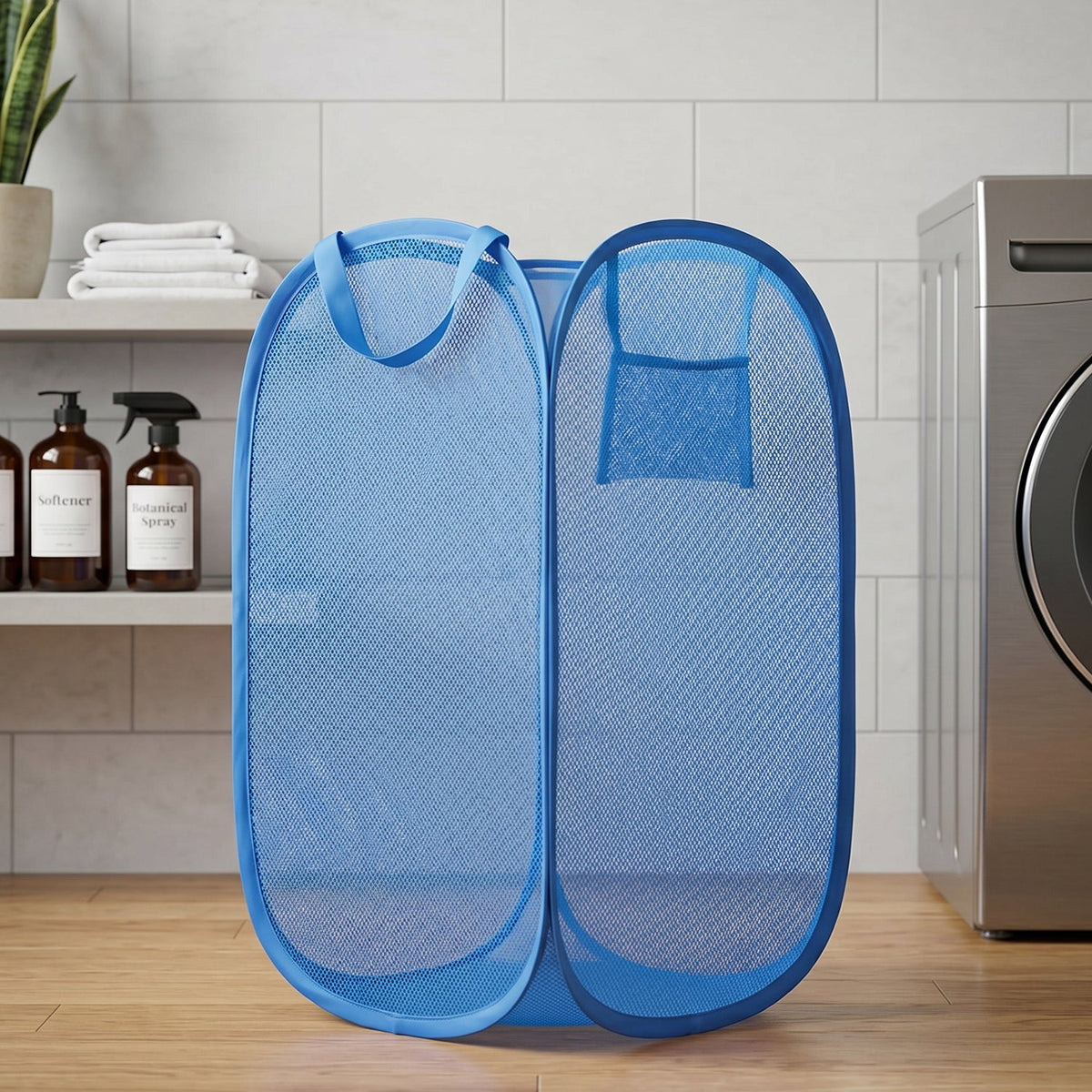 Durable laundry hamper basket, portable and lightweight