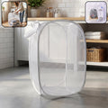 Large foldable mesh laundry bag for home and travel storage