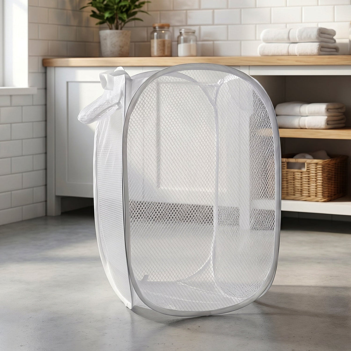 Neat home laundry organization solution