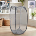 Foldable mesh laundry bag with large capacity for clothes organized easily