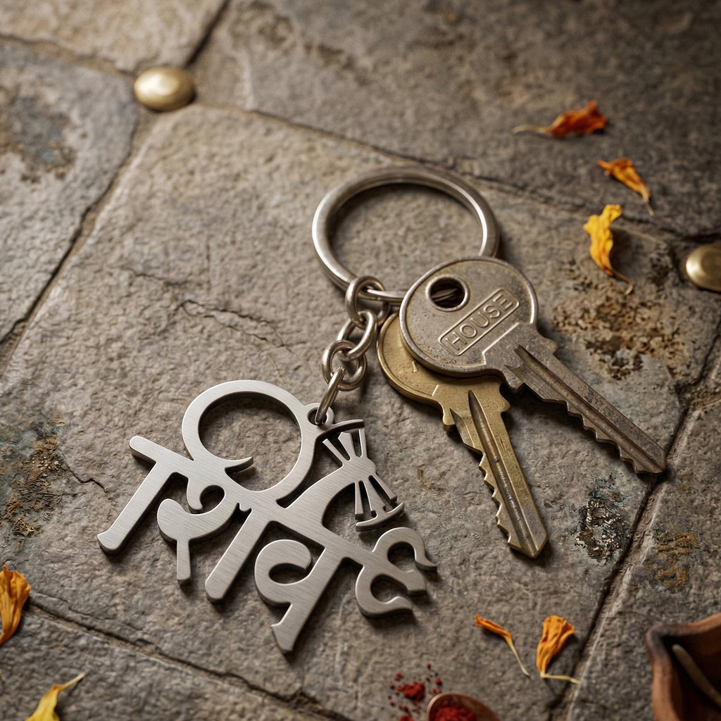 Spiritual keyring featuring Lord Shiva image