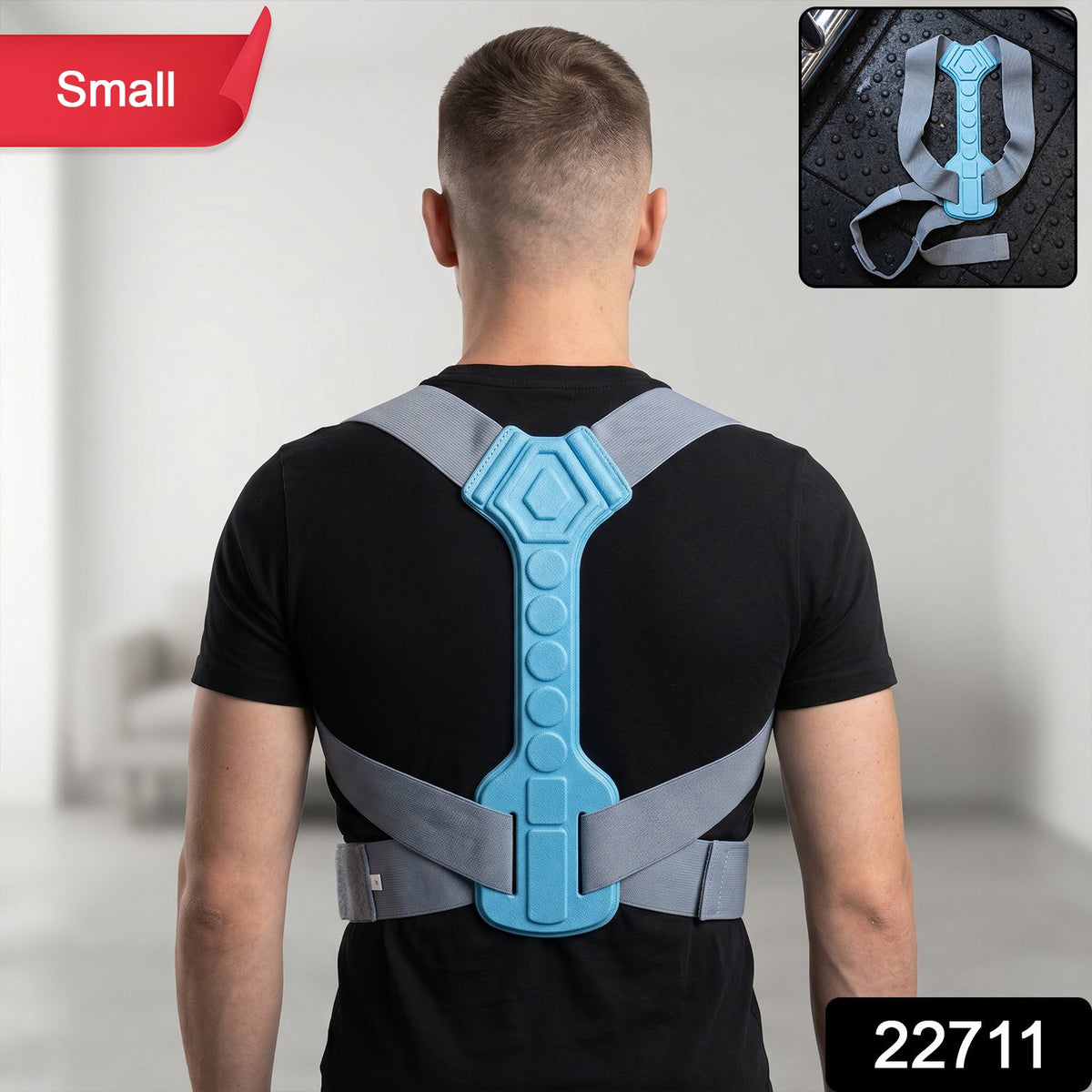Breathable mesh shoulder support for posture correction