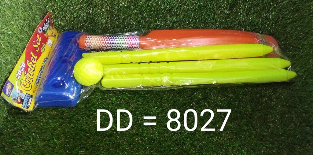 Overview of the various plastic pieces included in the cricket kit.