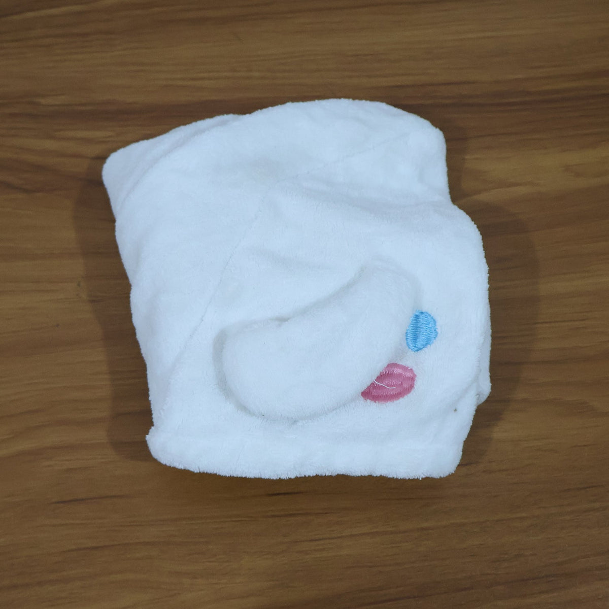 Microfiber hair drying towel wrap displayed for hair care routine