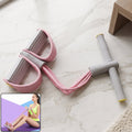 Pull Rope Resistance Exerciser with foam handles and foot pedal support for full body workout